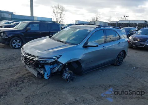 2023 Chevrolet Equinox Fwd Rs из США, поврежденный, VIN 3GNAXMEG1PS135625